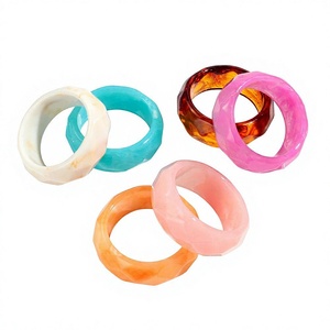 Ensemble de bracelets vintage en résine de jade, fantaisie, unisexe, multicolores, en pierres naturelles, bijoux de mode pour femmes, idéal pour les fêtes - Product Image 3