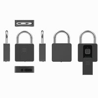 Cadenas intelligent biométrique à empreinte digitale en aluminium pour bagages et casiers, étanche IP66, en promotion
