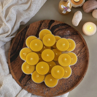 Bougie chauffe-plat en cire d'abeille parfumée naturelle sans fumée et fournie en usine