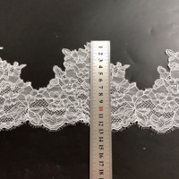 Bordure en dentelle florale blanche de 12 cm pour vêtements féminins LT2908B