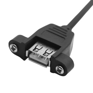 Câble d'extension <span class=keywords><strong>USB</strong></span> avec oreilles de fixation par trous de vis, <span class=keywords><strong>USB</strong></span> 2.0 mâle vers femelle, en cuivre sans oxygène - Product Image 3