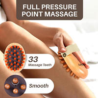 Outil de massage en bois pour la graisse abdominale, brosse de massage corporelle en bois pour les méridiens, masseur pour la cellulite et le drainage lymphatique du corps