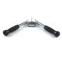 Fixation de câble Poignée en caoutchouc Poignée tournante Pressdown Extension complète des triceps Barre en V