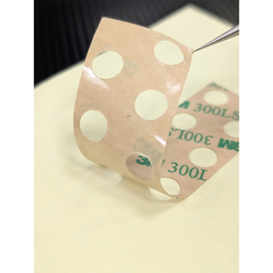 Autocollant rond double face en coton acrylique découpé à l'emporte-pièce - Product Image 3