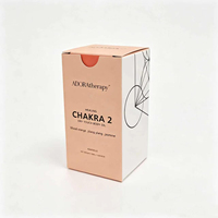 Boîte en papier OEM/ODM personnalisée, orange mat, luxe minimaliste, pour emballage d'huiles aromatiques, soins corporels haut de gamme, blush, crème pour les yeux, paillettes, bronzant