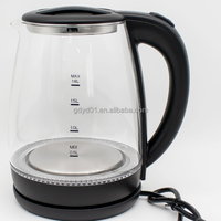 Prix de gros Nouveau Design avec Plaque Chauffante 1.8 Litres Eau Thé Bouilloire Électrique Ménage en Verre