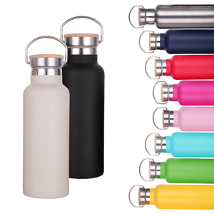 Gobelet isotherme double paroi en acier inoxydable 500ml/750ml, écologique, avec couvercle et paille métallique, personnalisable avec logo, vente en gros OEM/ODM - Product Image 1