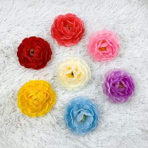 Flores Artificiales de Camelia de 8cm, Flores de Seda para Decoración de Paredes, Decoración del Hogar, Accesorios Florales - Product Image 3