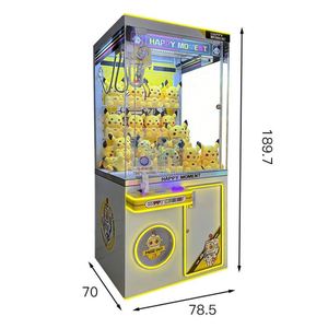 Machine de jeu d'arcade à grue à pinces pour peluches à monnayeur, personnalisable, vente directe usine - Product Image 5