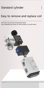 气动电磁阀4V210-08二位五通缸换向阀220伏电磁电控阀4V310-10 - Product Image 6