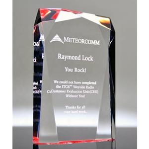 Prêmio acrílico prisma vermelho óptico alto grau Prêmio acrílico alta qualidade Troféu acrílico gravado personalizado - Product Image 2