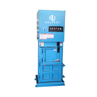 Presse à balles verticale hydraulique pour le recyclage des déchets, compacte, semi-automatique, haute efficacité