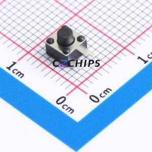 BX-TS-26-454543BSJ Tactile Switch Through hole-3P,4.5x4.5mm Switch Single Pole Single Throw Round Button 2.6N Through Hole - Product Image 1