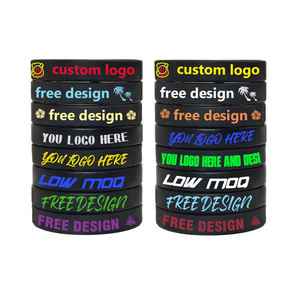 Özel spor kauçuk silikon bilezikler erkekler mesaj veya logo kişiselleştirilmiş bilek bantları ile kendi kauçuk bilekliği yapmak - Product Image 1