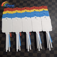 Étiquettes personnalisées imprimées pour clés de voiture, étiquettes volantes pour vêtements et chaussures, étiquettes à cordon scellé, étiquettes inscriptibles, étiquettes pour clés de voiture en stock