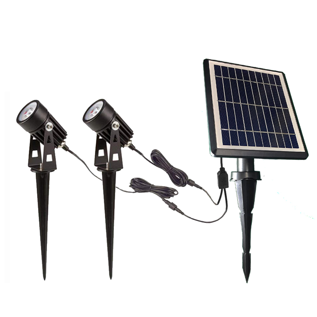 Outdoor Motion Sensor Decorative Bright Led Solar Garden Lights Aluminum ABS Construction IP54 Rated Soft Warm White 3m Cable