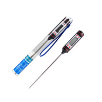 TP101 Thermomètre alimentaire Sonde électronique en acier inoxydable jauge de température d'huile pour la cuisine domestique, la cuisson et le barbecue