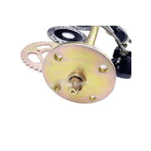 Kit de eje trasero de freno de disco doble Go-<span class=keywords><strong>Kart</strong></span> de cuatro <span class=keywords><strong>ruedas</strong></span> <span class=keywords><strong>casero</strong></span> DIY montaje soporte de montaje de aluminio HANBON - Product Image 3