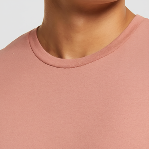 Cuello redondo Manga corta Alta calidad 100% Algodón Camisetas - Product Image 1