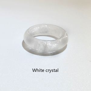 Merryshine Unisexe Turquoise Pierre Cristal Agate Jade Bande Bagues À La Main avec Classique <span class=keywords><strong>Fleur</strong></span> Oeil Forme Incrustation Hommes Femmes - Product Image 6