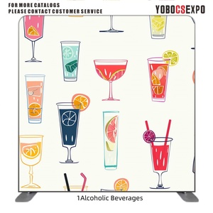 Stand backdrop foto booth dengan sarung bantal kain tension full color printing 8 kaki - Product Image 2