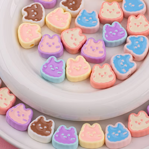 เครื่องประดับเรซินพลอยลูไซต์แบนเรียบจี้แฟชั่นสำหรับทำปากกาพวงกุญแจอุปกรณ์เสริมผมจำนวนมาก - Product Image 6