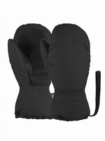Mitaines de ski isolées et imperméables pour l'hiver, noires, en polyester, unisexe, fermeture à enfiler, chaleur thermique pour les sports de neige et le snowboard