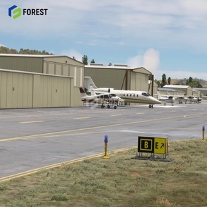 Hangar Prefabricado de Estructura de Acero de Alta Resistencia con Servicios de Soldadura/Corte/Doblado para el Desarrollo de Pequeños Aeropuertos - Product Image 1