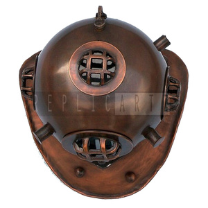 Casco de Buceo de la Marina Estadounidense Mark V de Latón Antiguo de Primera Calidad, Casco de Buceo Profundo, Decoración Náutica y Marítima, Regalo Coleccionable - Product Image 4