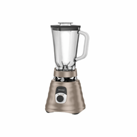 Mixeur de Table Électrique de Luxe avec Bol en Verre, Bouton de Commande, 1000W, Vitesse Variable Automatique, Faible Bruit, Anti-Fuite, pour Smoothies, Usage Domestique