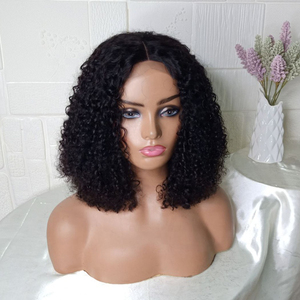 Hot Beauty Double Drawn Pixie Curl Lace Perruque Cheveux Humains Non Transformés Vierge En Gros Perruques de Cheveux Humains - Product Image 1