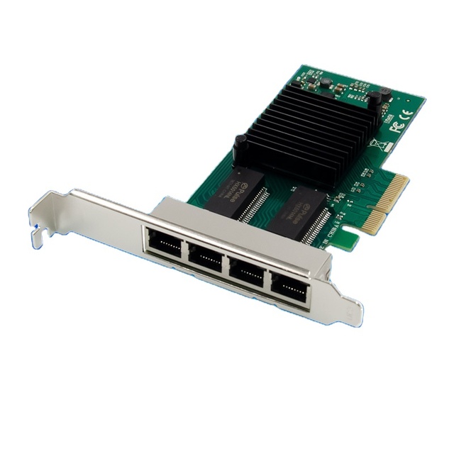 PCIe X4 Intel I340-T4 Quad Port RJ45 Gigabit Server Network Card NH82580EB in Stock