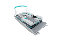 BRICOLAGE 4.6m 15FT aluminium ponton bateau de pêche avec moteur hors-bord à vendre
