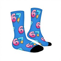 Chaussettes amusantes à imprimé numérique en promotion – Cadeau original pour homme – Chaussettes athlétiques rétro colorées