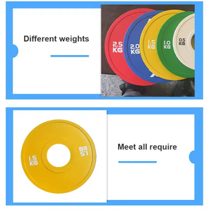 Discos de Peso Fraccionarios de Acero de Alta Calidad para Barra, 0.5kg, 1.0kg, 1.5kg, 2.0kg, 2.5kg - Product Image 4