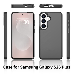 Étui de téléphone robuste et fin pour Samsung Galaxy S26 Plus, anti-traces de doigts, toucher soyeux, dos mat, protection surélevée de l'écran et de l'appareil photo - Product Image 2