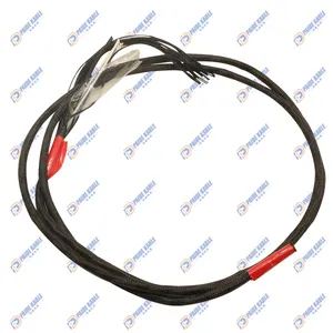 High strength aviation fiber braided 2x20awg lightweight aerostat tether UAV cable