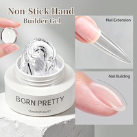 BORN PRETTY 15ml Gel de construction floral non collant sans TPO ni HEMA, vente en gros d'usine, gel dur de moulage pour extension d'ongles et nail art