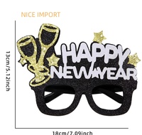 Bierglas-Stil 2027 Neujahrsparty Dekorative Gläser Foto-Requisiten FROHES NEUES JAHR Brillengestell für Erwachsene und Kinder