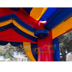 Casa inflable comercial para niños al aire libre, toboganes combinados de agua de PVC y castillo hinchable - Product Image 4