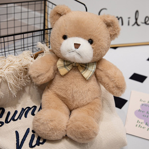 Orsacchiotto con Fiocco, <span class=keywords><strong>Morbido</strong></span> Peluche Imbottito, Bambola da Abbraccio, Cuscino Calmante per Neonati, Regalo di San Valentino o Compleanno per Ragazze - Product Image 6