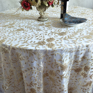 Sang Trọng Bảng Bìa Vàng Thêu Sequin Ren Bảng Lớp Phủ Cho Đám Cưới Trang Trí Đảng Tổ Dạ Tiệc Các Sự Kiện - Product Image 2