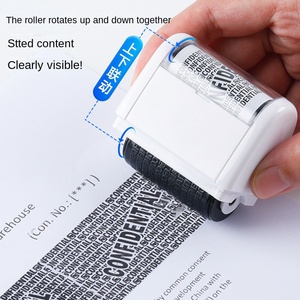 Sceau de confidentialité en plastique à rouleau pour le masquage de codes et l'effacement d'informations textuelles sur les listes de livraison express - Product Image 3