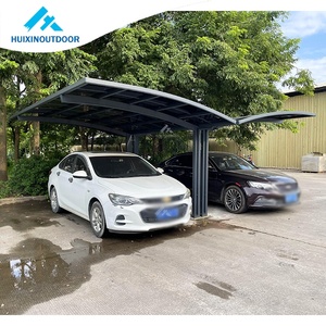 Cochera de dos modelos de metal con <span class=keywords><strong>techo</strong></span> de aluminio, parasol para coche de invierno, cochera de <span class=keywords><strong>techo</strong></span> de <span class=keywords><strong>policarbonato</strong></span> - Product Image 1