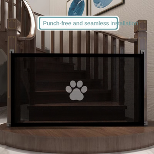 <span class=keywords><strong>Puerta</strong></span> Mágica Plegable <span class=keywords><strong>para</strong></span> Mascotas, Barrera de Seguridad Transpirable de Malla <span class=keywords><strong>para</strong></span> <span class=keywords><strong>Perros</strong></span> y Gatos, Valla de Aislamiento <span class=keywords><strong>para</strong></span> Puertas sin Necesidad de Taladrar - Product Image 1