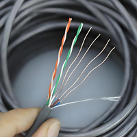 Cable UTP Cat5e de 25 AWG con Conductor de Cobre Trenzado Libre de Oxígeno y Cubierta de PVC/LSZH para Cámaras de CCTV, Suministro del Fabricante DingLiang