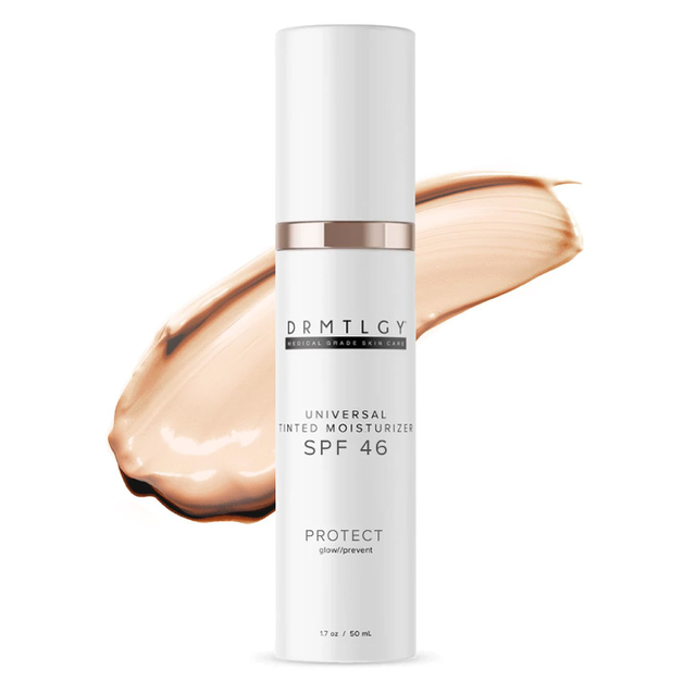 Private Label Universal Tinted Moisturizer SPF 46 UVA UVB Broad Spectrum Protection Sheer Sunscreen Cream All Skin Tones