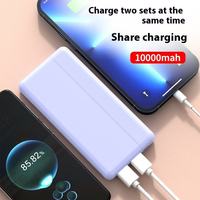 Chargeur de batterie 10000 mAh fourni par le fabricant, avec logo personnalisé imprimé, batterie externe 20 W, entrée Micro USB