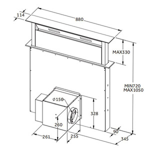 Hottes aspirantes de haute qualité sous armoire 90cm hottes aspirantes pour cuisine <span class=keywords><strong>avec</strong></span> lumières led - Product Image 6