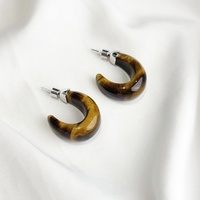 Vente en gros de boucles d'oreilles en argent sterling 925 avec œil de tigre, fournisseur de bijoux en pierres précieuses naturelles pour femmes, approvisionnement en gros